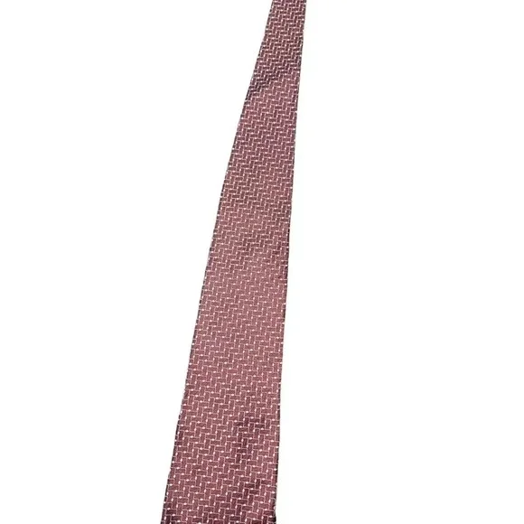 GRENADIER LONDON MENS DARK BURGUNDY SILK TIE - Picture 7 of 7
